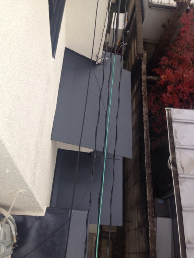 霧除け 板金工事 霧除け 板金工事
