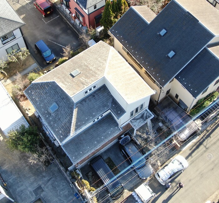 Before 築27年 屋根カラーベスト・外壁 米栂よろい張り Before 築27年 屋根カラーベスト・外壁 米栂よろい張り